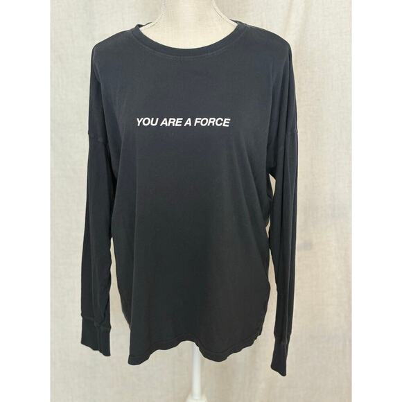 Spiritual Gangster Grey You Are A Force Oversized Long Sleeve Tee Size XS - Picture 2 of 9